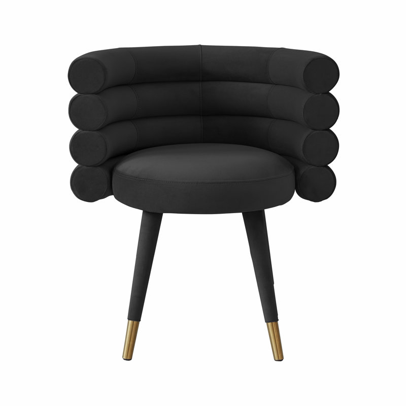 Everly Quinn Hallatrow Tufted Velvet Arm Chair | Wayfair